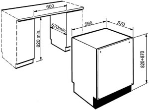 cucine洗碗机cd6600外观尺寸